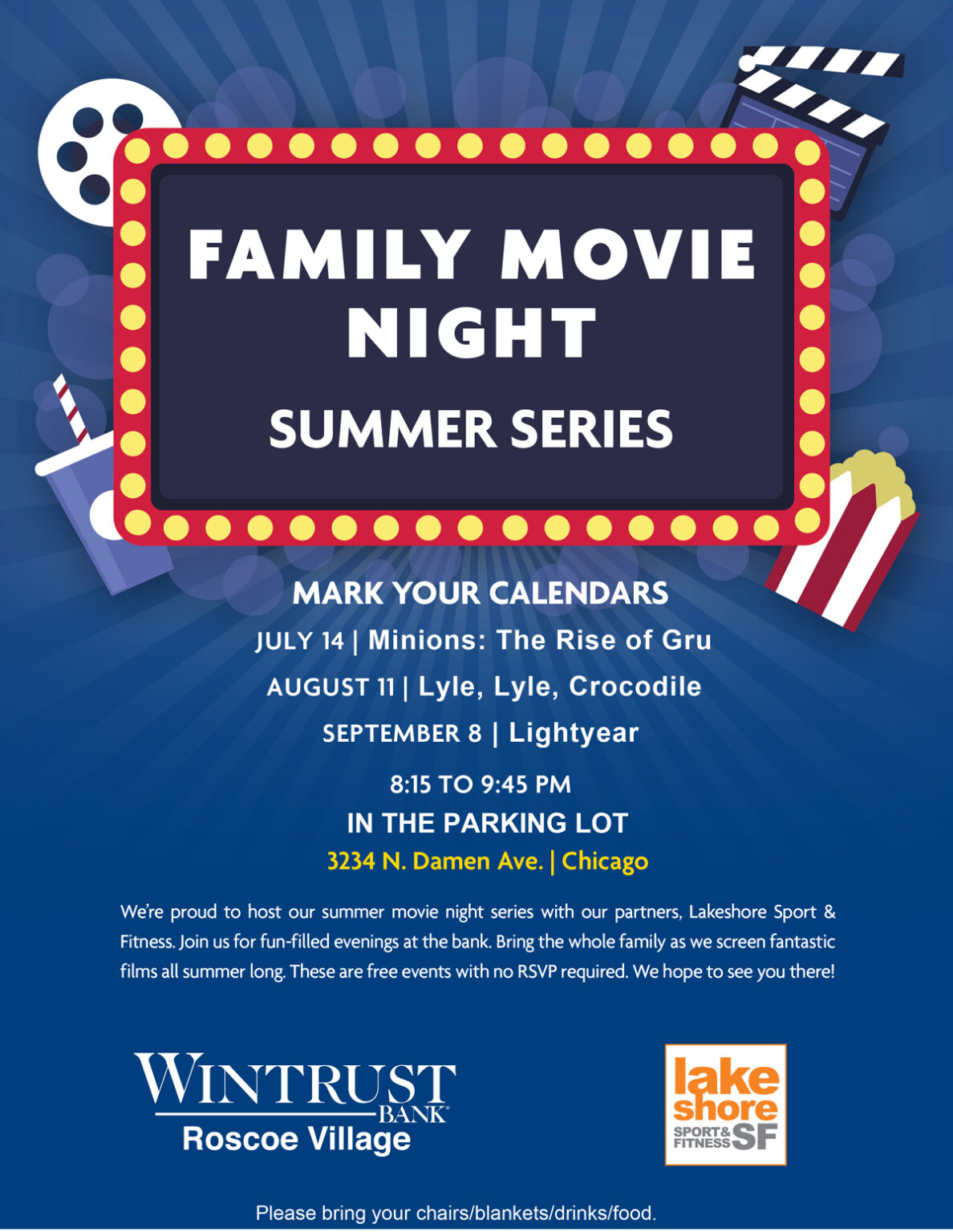 Summer Movie Nights in Roscoe Village Roscoe Village Neighbors